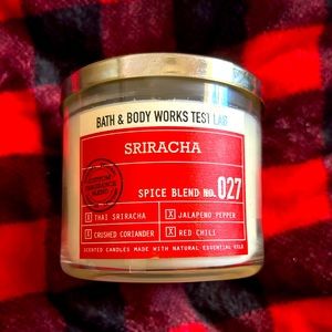 Sriracha Test Lab 3 wick candle bath and body works
